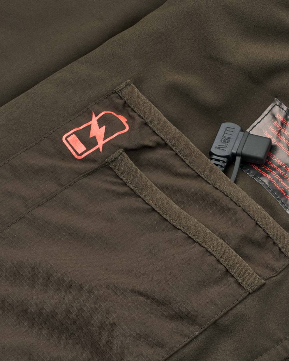 Dark Green coloured Northern Hunting Reidar Heat Vest on white background 