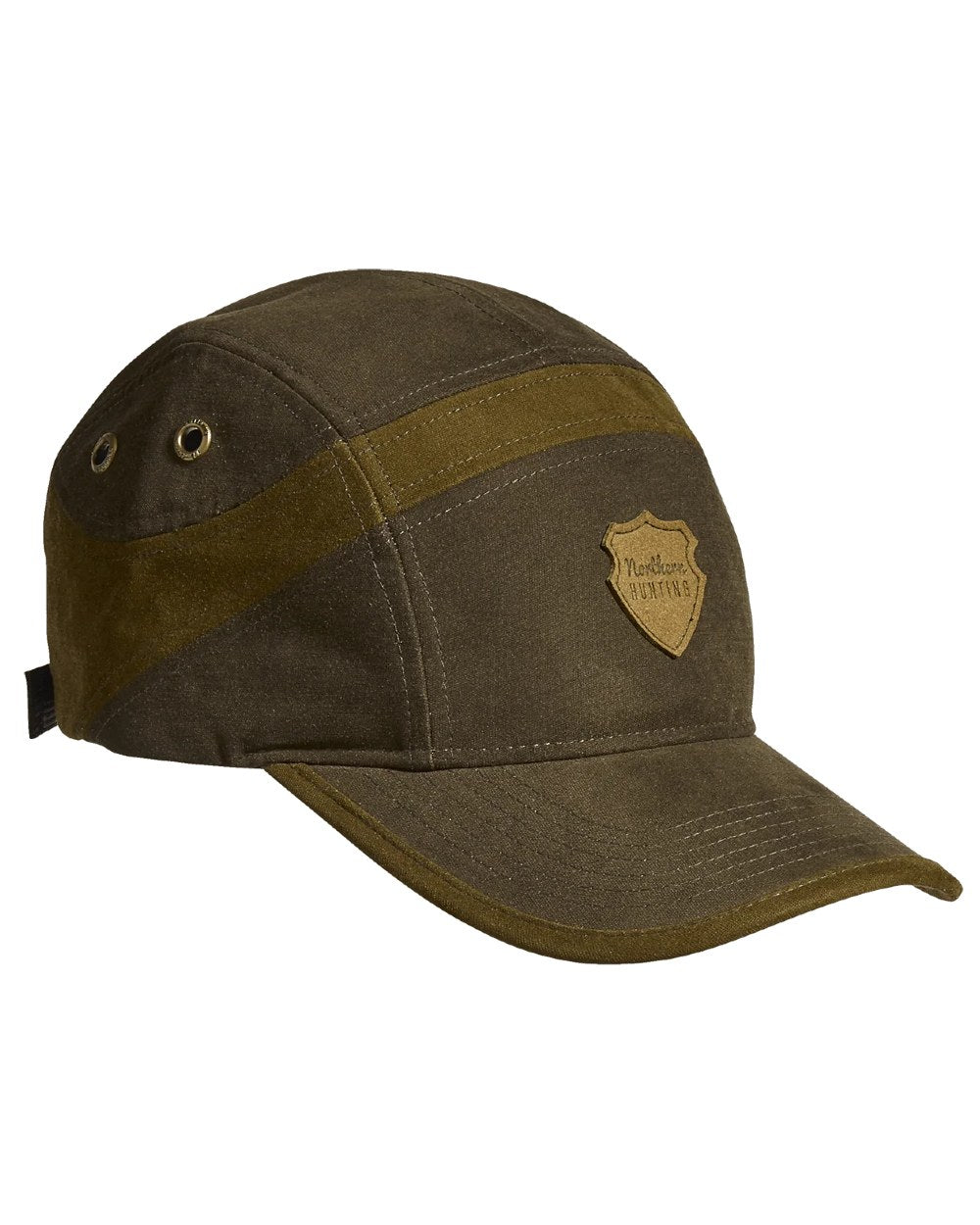 Dark Green coloured Northern Hunting Roald Cap on white background 