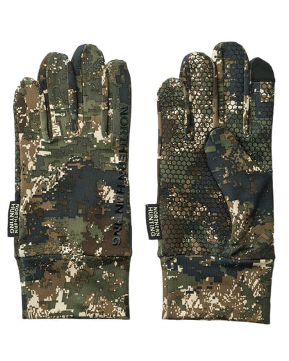 Opt2 Camo Print coloured Northern Hunting Sigvald Hunting Gloves on white background 