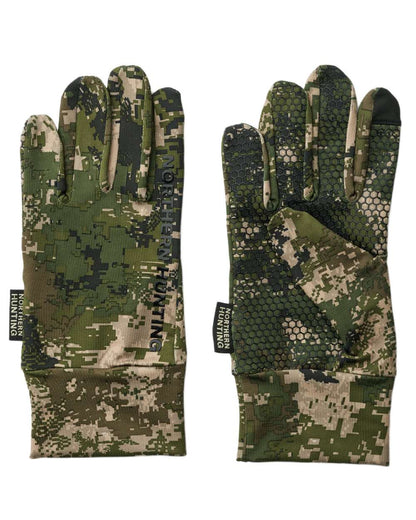 Opt9 Camo Print coloured Northern Hunting Sigvald Hunting Gloves on white background 