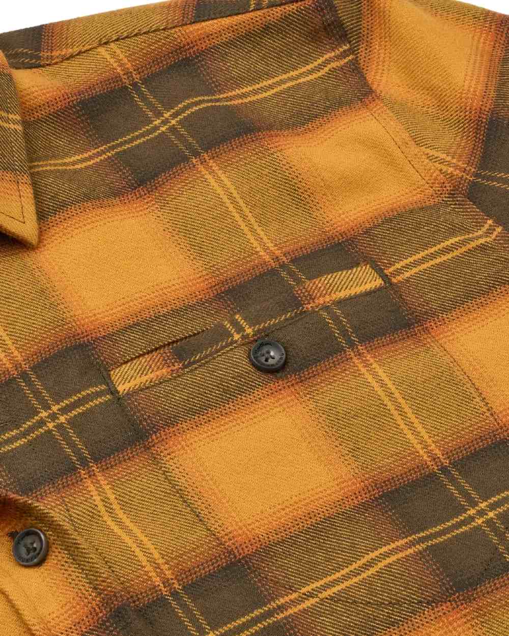 Buckthorn coloured Northern Hunting Womens Astrid Organic Cotton Shirt on white background 