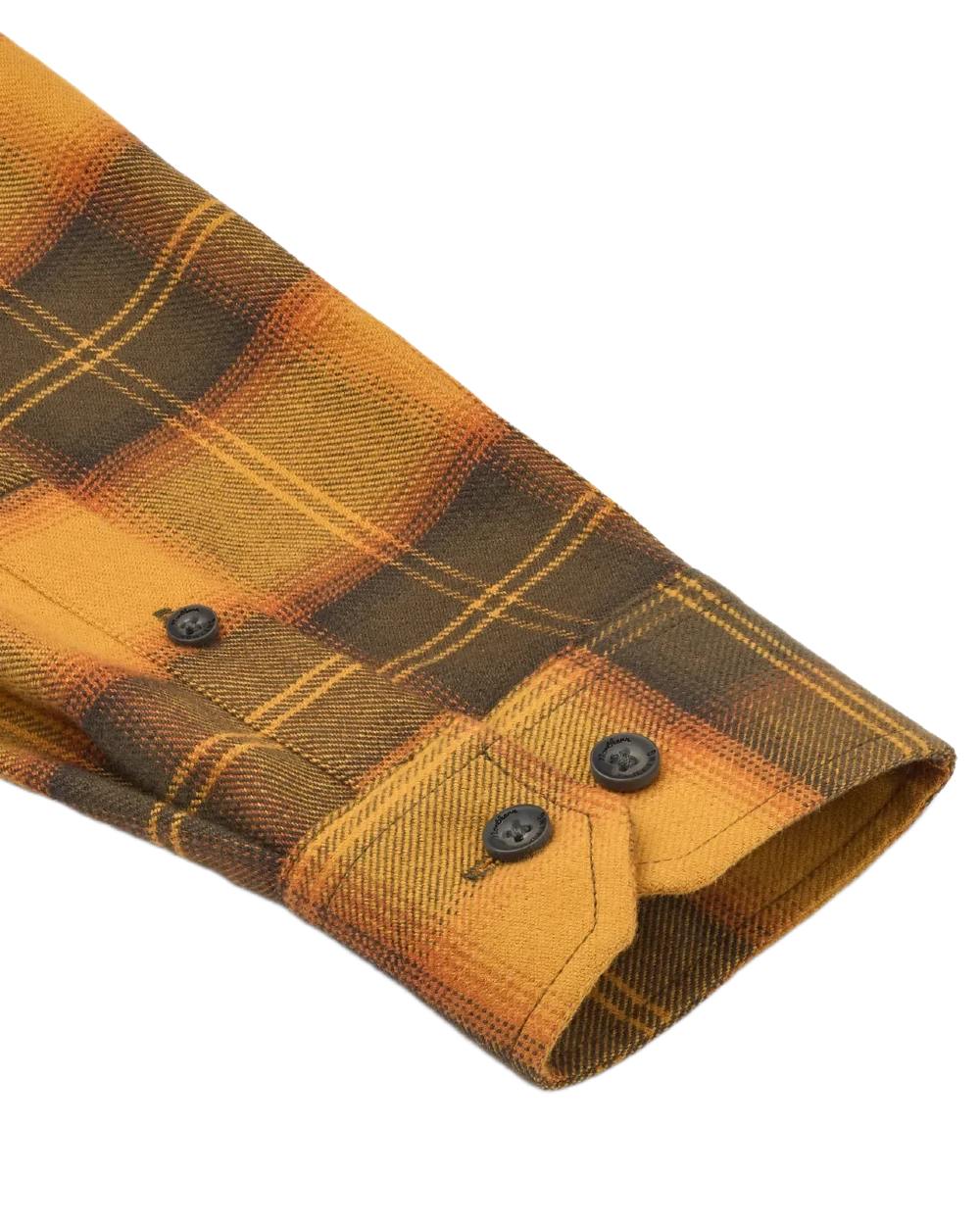 Buckthorn coloured Northern Hunting Womens Astrid Organic Cotton Shirt on white background 