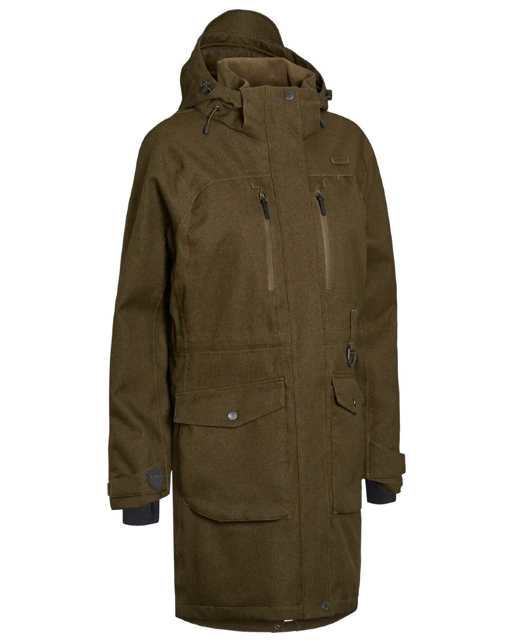 Green coloured Northern Hunting Womens Eira Sif Waterproof Hunting Jacket on white background 