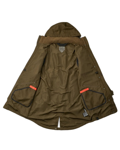 Green coloured Northern Hunting Womens Eira Sif Waterproof Hunting Jacket on white background 