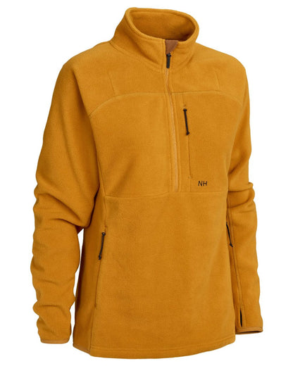 Buckthorn coloured Northern Hunting Womens Elga 2000 Fleece on white background 