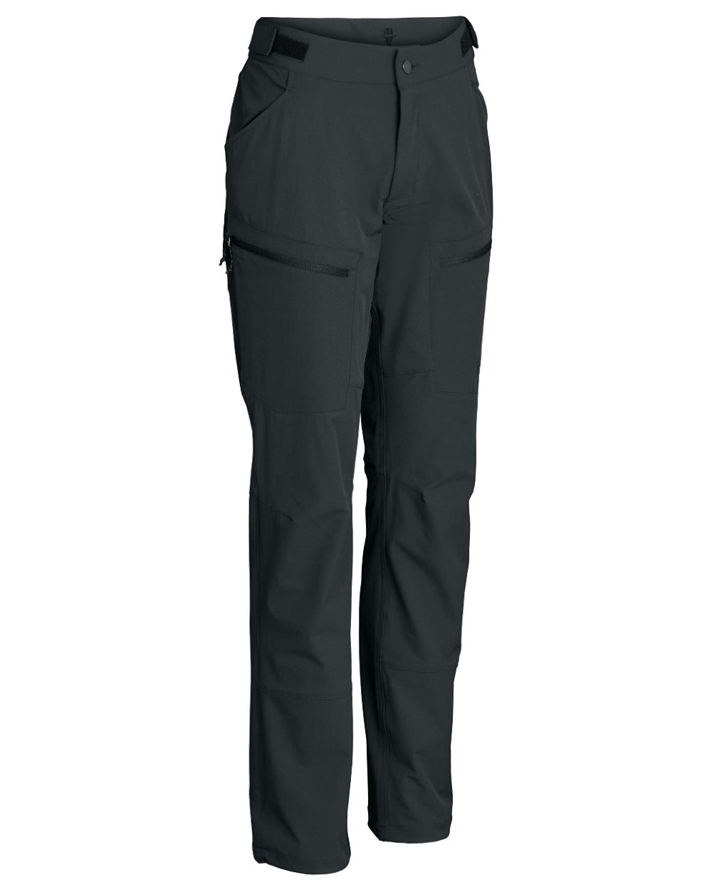 Black coloured Northern Hunting Womens Eydis Light Tanatex Outdoor Trousers on white background 