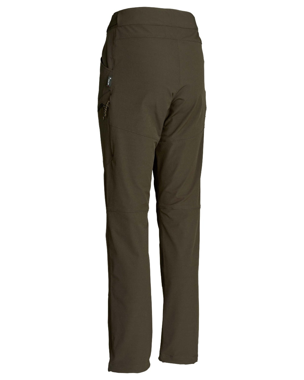 Dark Green coloured Northern Hunting Womens Eydis Light Tanatex Outdoor Trousers on white background 