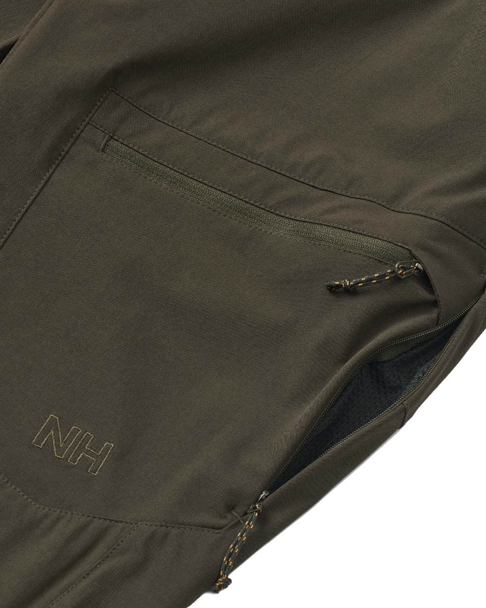 Dark Green coloured Northern Hunting Womens Eydis Light Tanatex Outdoor Trousers on white background 