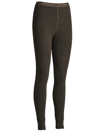 Brown coloured Northern Hunting Womens Fenja Baselayer Pants on white background 