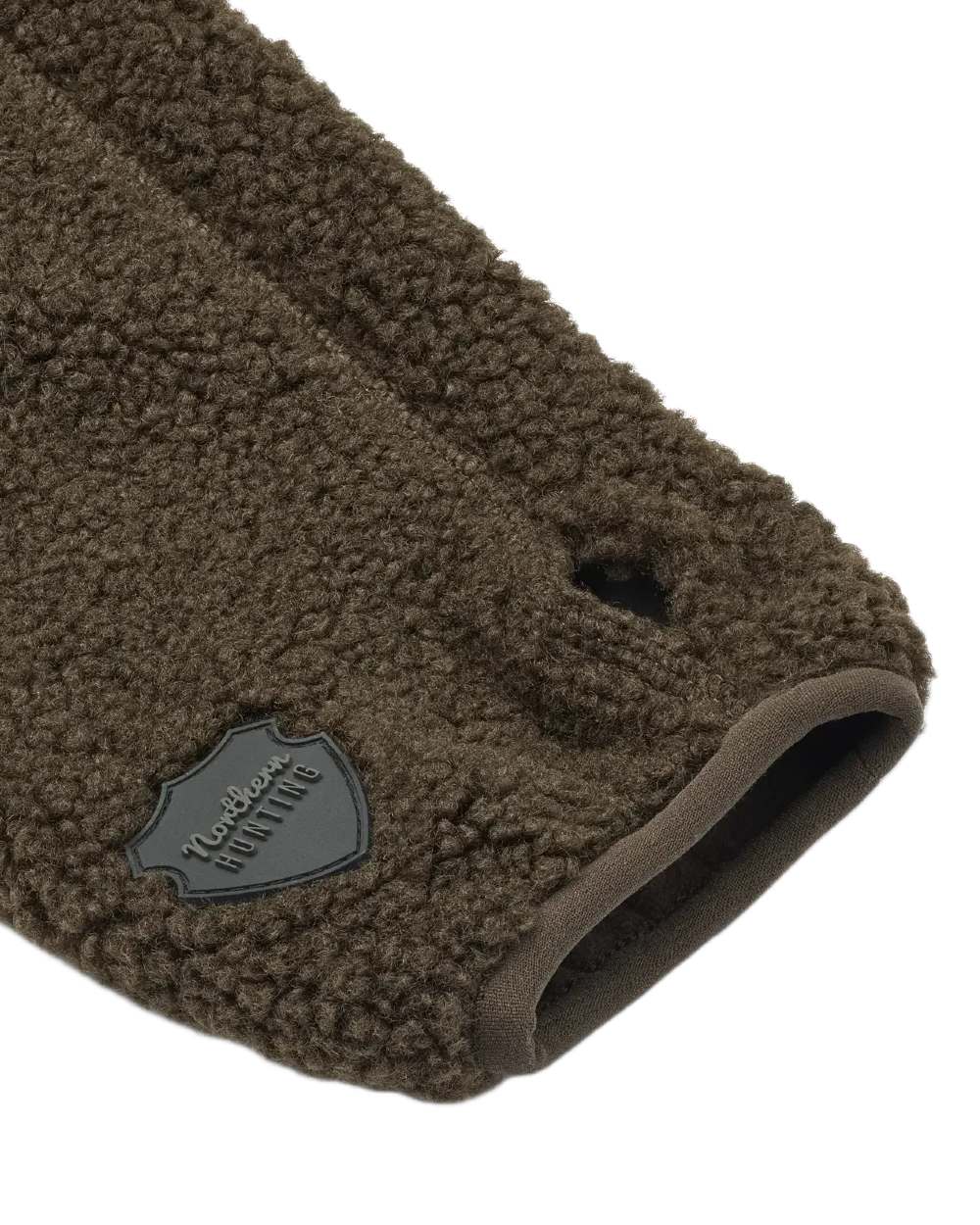 Dark Green coloured Northern Hunting Womens Gudrun Sherpa Fleece on white background 