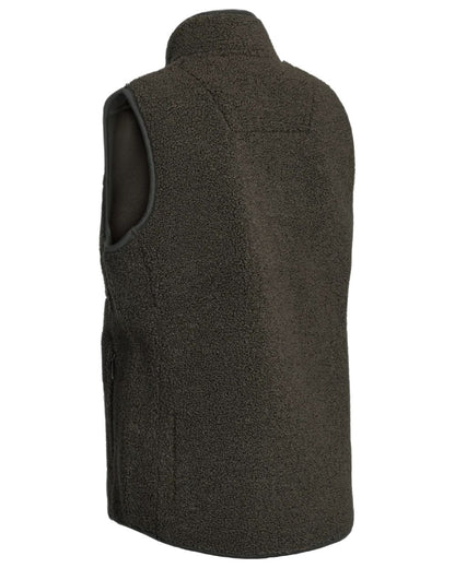Dark Green coloured Northern Hunting Womens Gunni Fleece Vest on white background 
