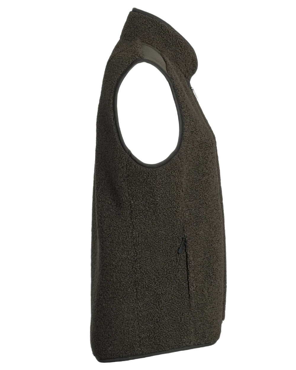 Dark Green coloured Northern Hunting Womens Gunni Fleece Vest on white background 