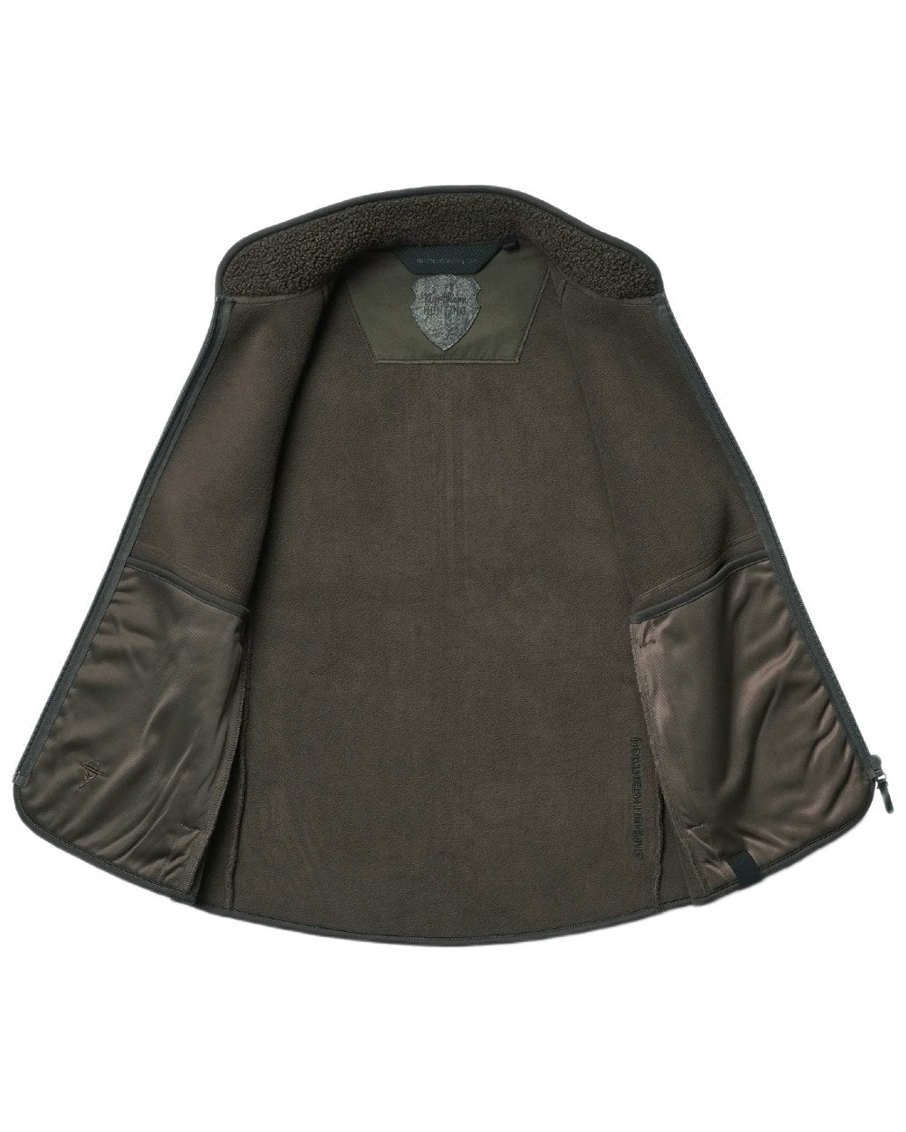 Dark Green coloured Northern Hunting Womens Gunni Fleece Vest on white background 