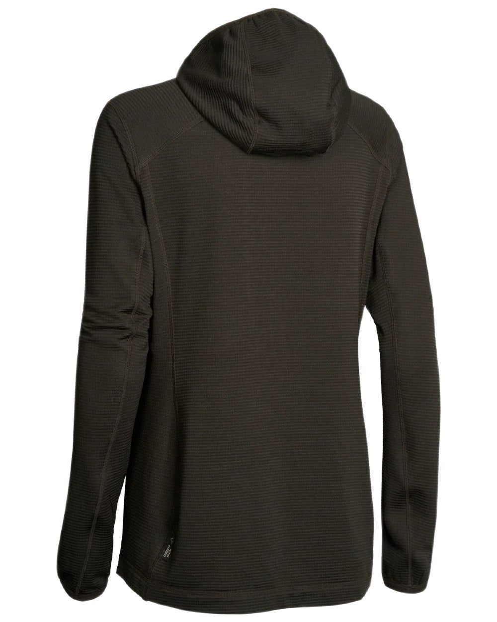 Dark Green coloured Northern Hunting Womens Hilda Half Zip Sweatshirt on white background 