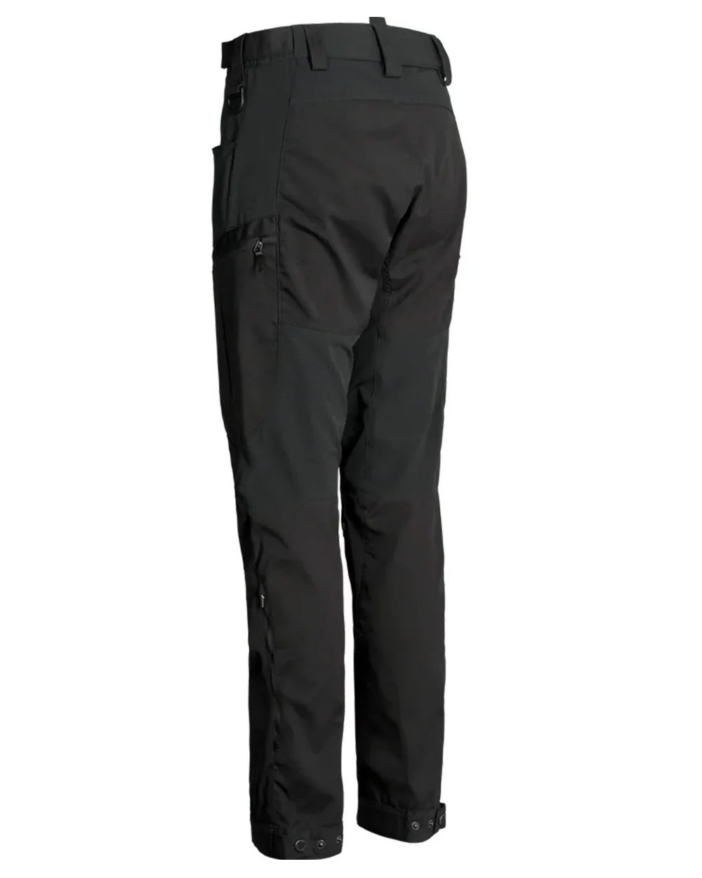 Black coloured Northern Hunting Womens Tyra Pro Outdoor Trousers on white background 