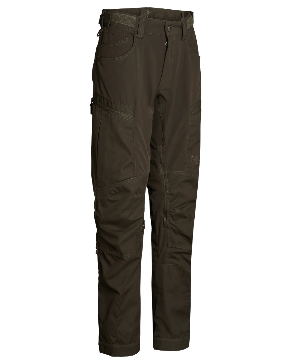 Dark Green coloured Northern Hunting Womens Tyra Pro Outdoor Trousers on white background 