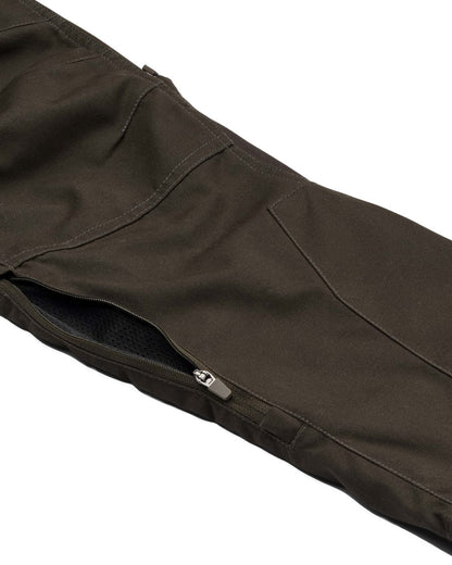 Dark Green coloured Northern Hunting Womens Tyra Pro Outdoor Trousers on white background 