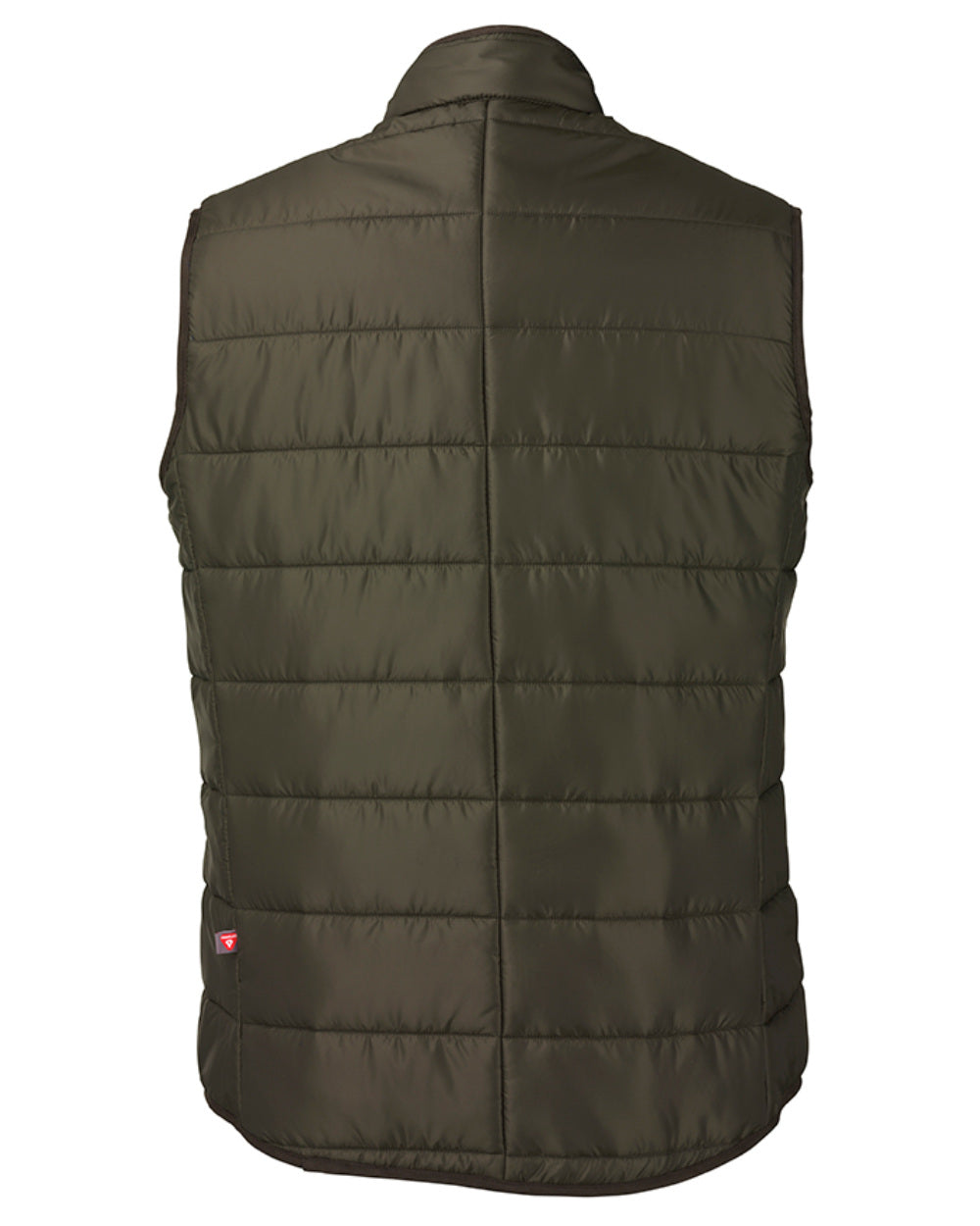 Olive Coloured Laksen Donnington Quilted Vest On A White Background