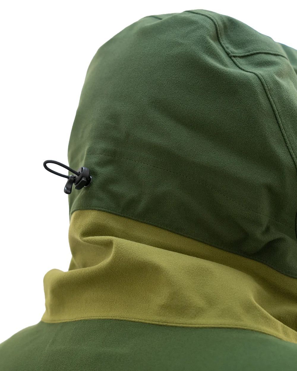 Olive Coloured Swazi Kagoule Jacket On A White Background 