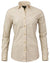 Olive/Old Red/Sand Coloured Laksen Ava Sporting Stretch Shirt On A White Background