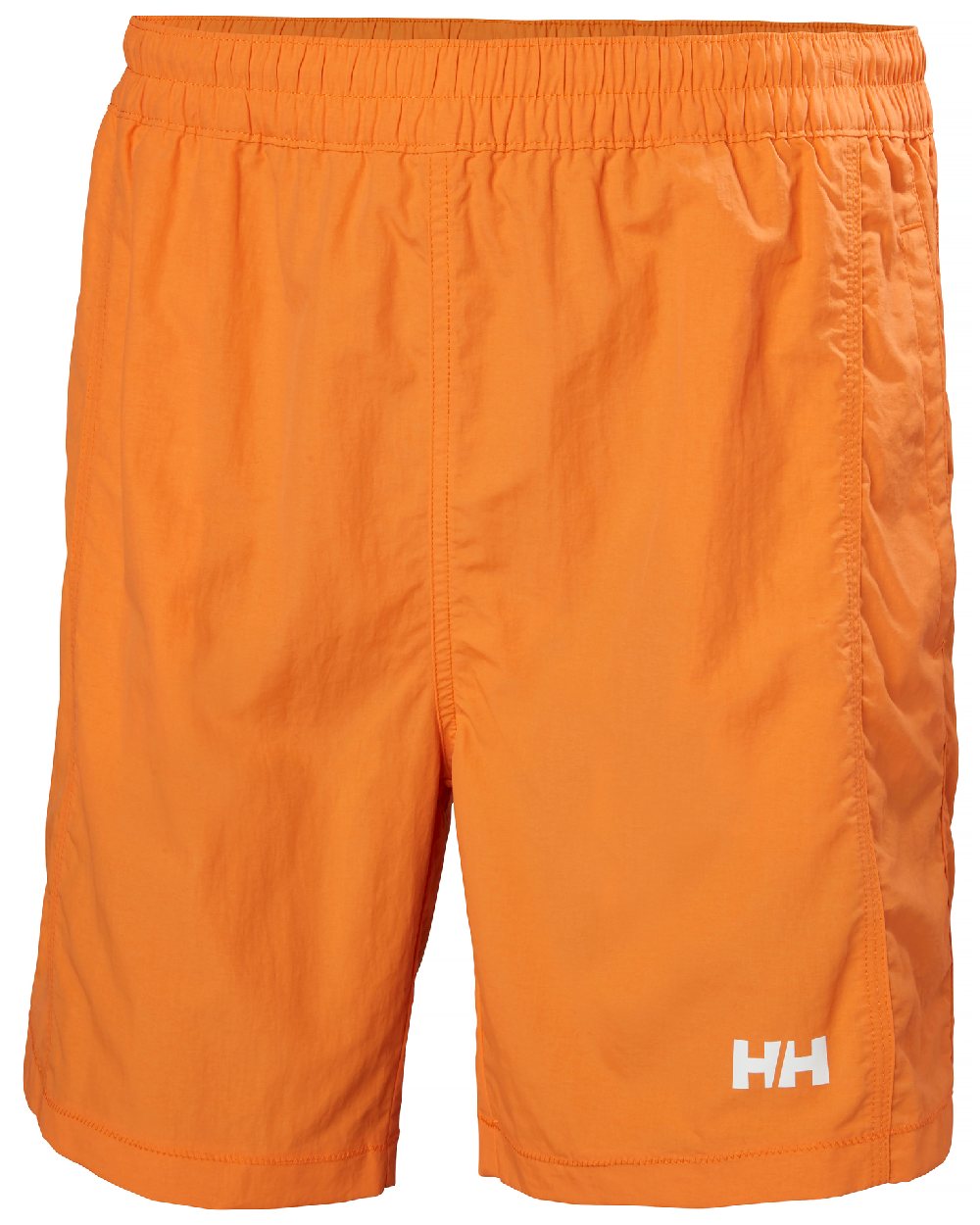 Poppy Orange coloured Helly Hansen Mens Calshot Trunks on a white background 