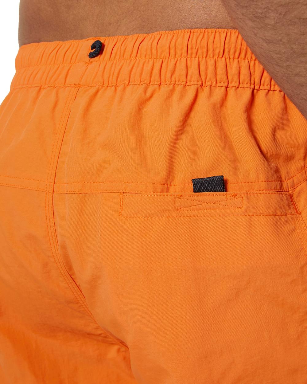 Poppy Orange coloured Helly Hansen Mens Calshot Trunks on a white background 