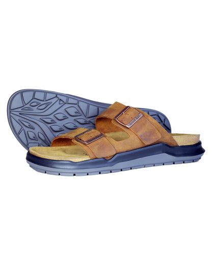 Sand coloured Orca Bay Mens Carbis Sandals on white background 
