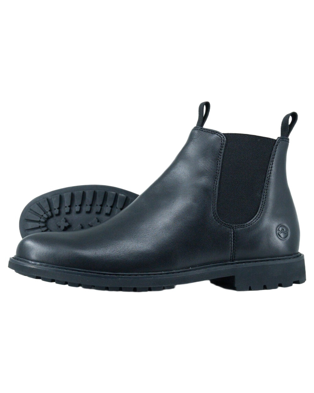 Black coloured Orca Bay Mens Henley Shoes on white background 