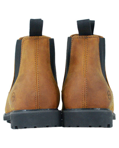 Sand coloured Orca Bay Mens Henley Shoes on white background 