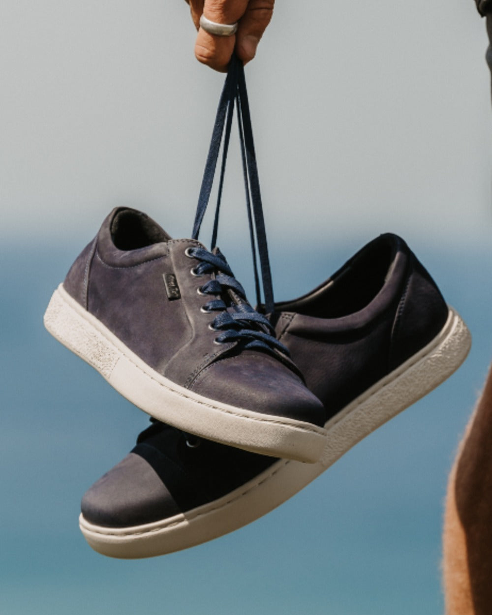 Indigo Coloured Orca Bay Mens Kensington Shoes on outdoor background 