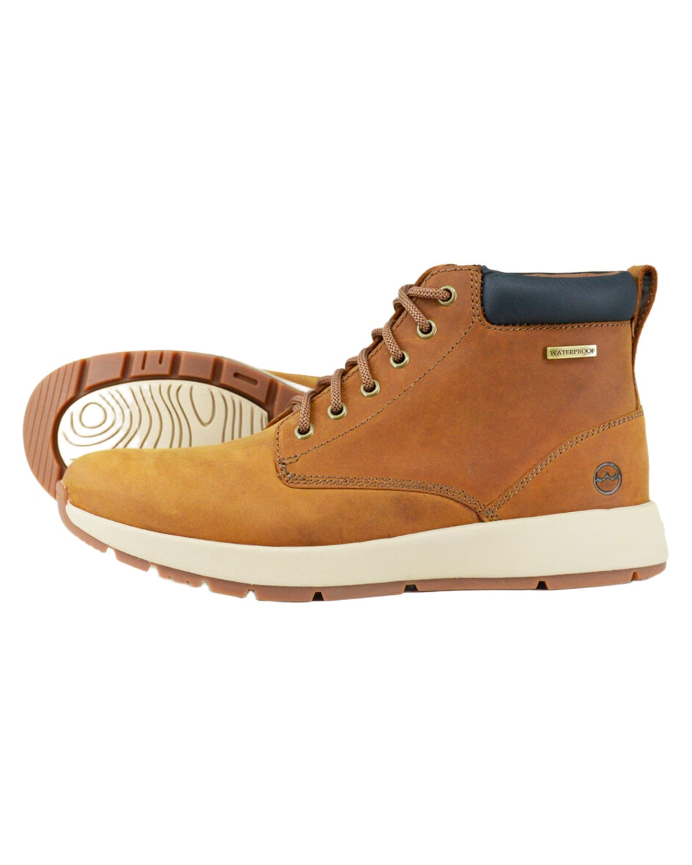 Sand coloured Orca Bay Mens Kielder Waterproof Boots on white background 