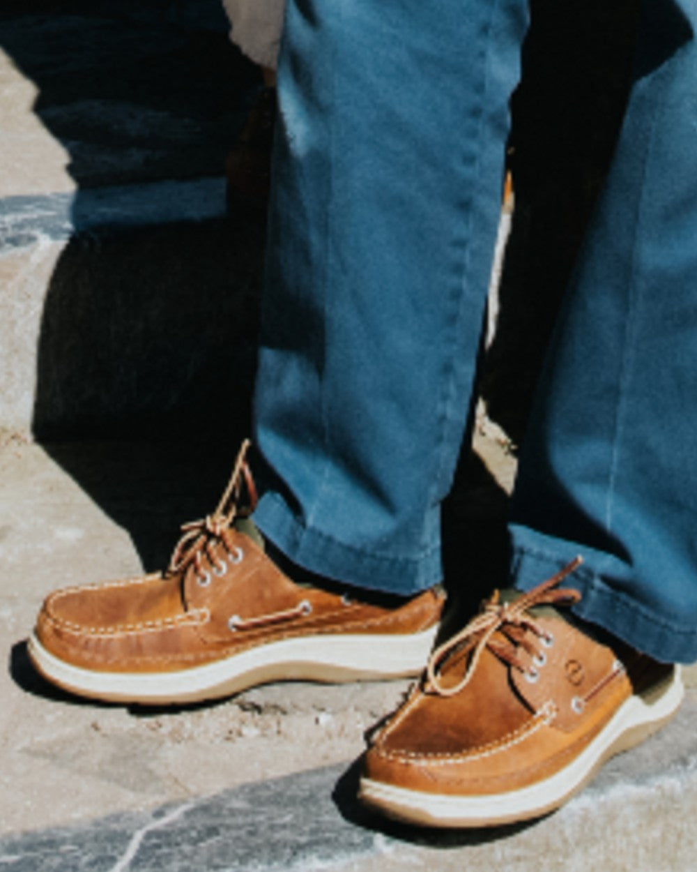 Sand Coloured Orca Bay Mens Squamish Shoes on outdoor background 