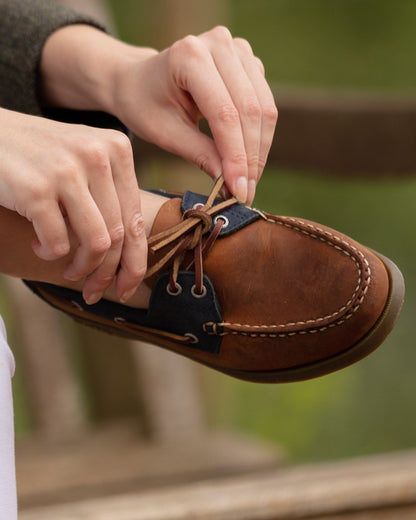 Sand Coloured Orca Bay Oakland Womens Deck Shoes On A Outdoor Background 