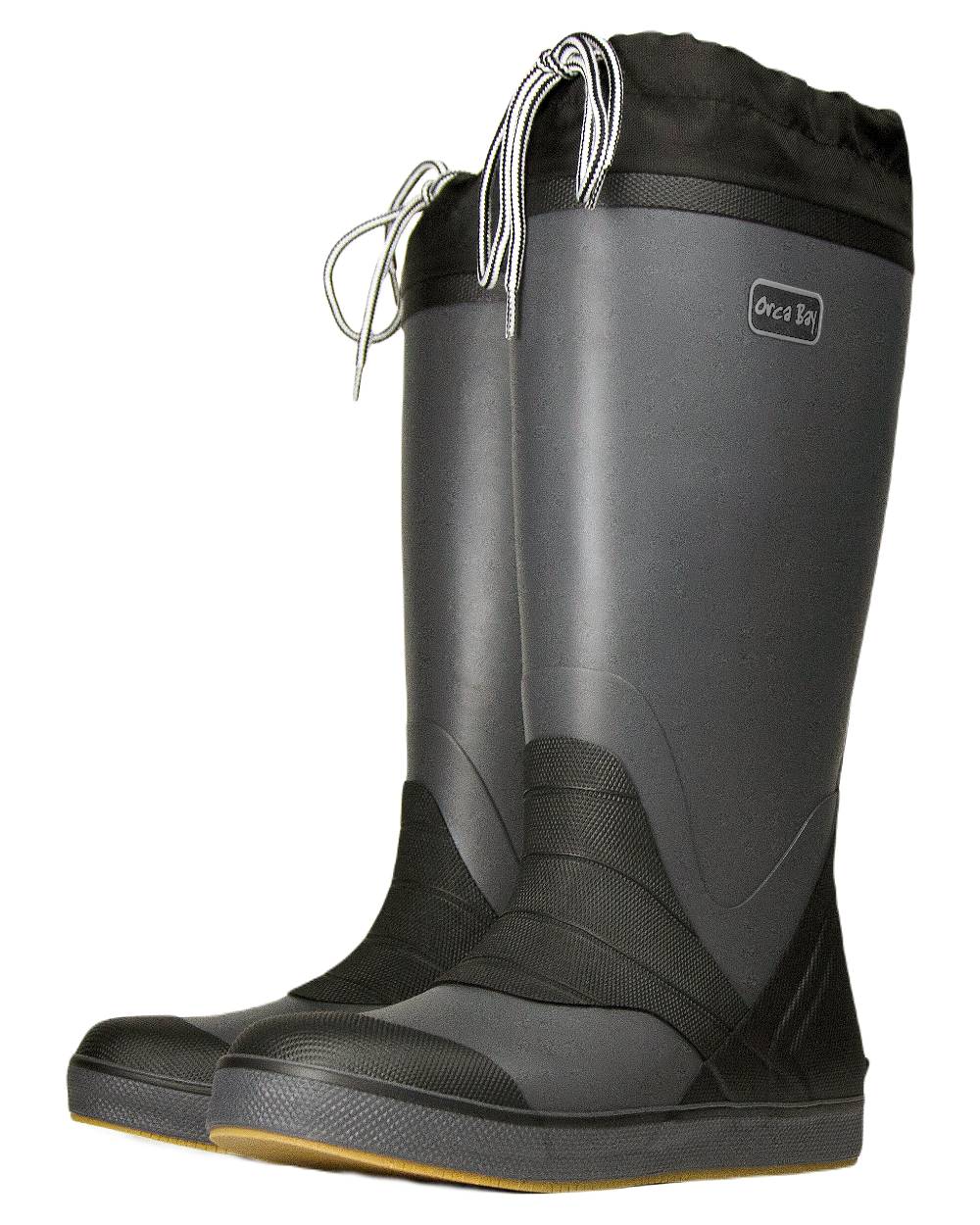 Graphite Coloured Orca Bay Solent Sailing Boots on white background 