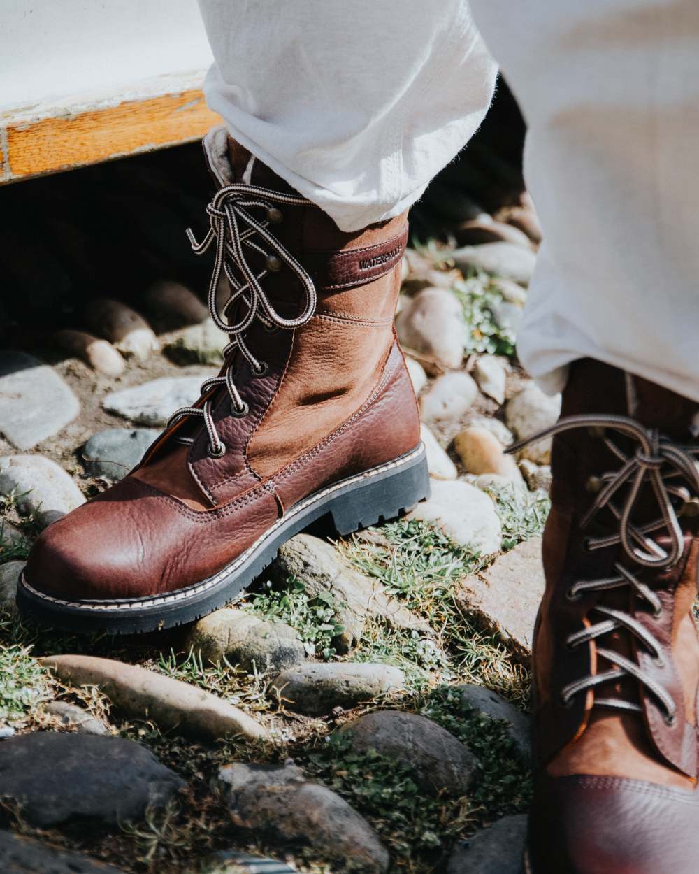 Brown Coloured Orca Bay Womens Bransdale Waterproof Boots on outdoor background 