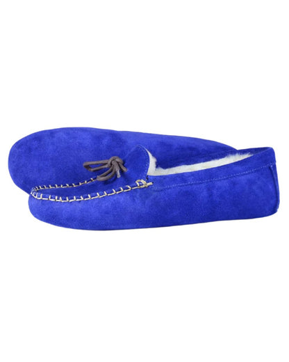 Royal Blue Coloured Orca Bay Womens Cocopah Slippers on white background 