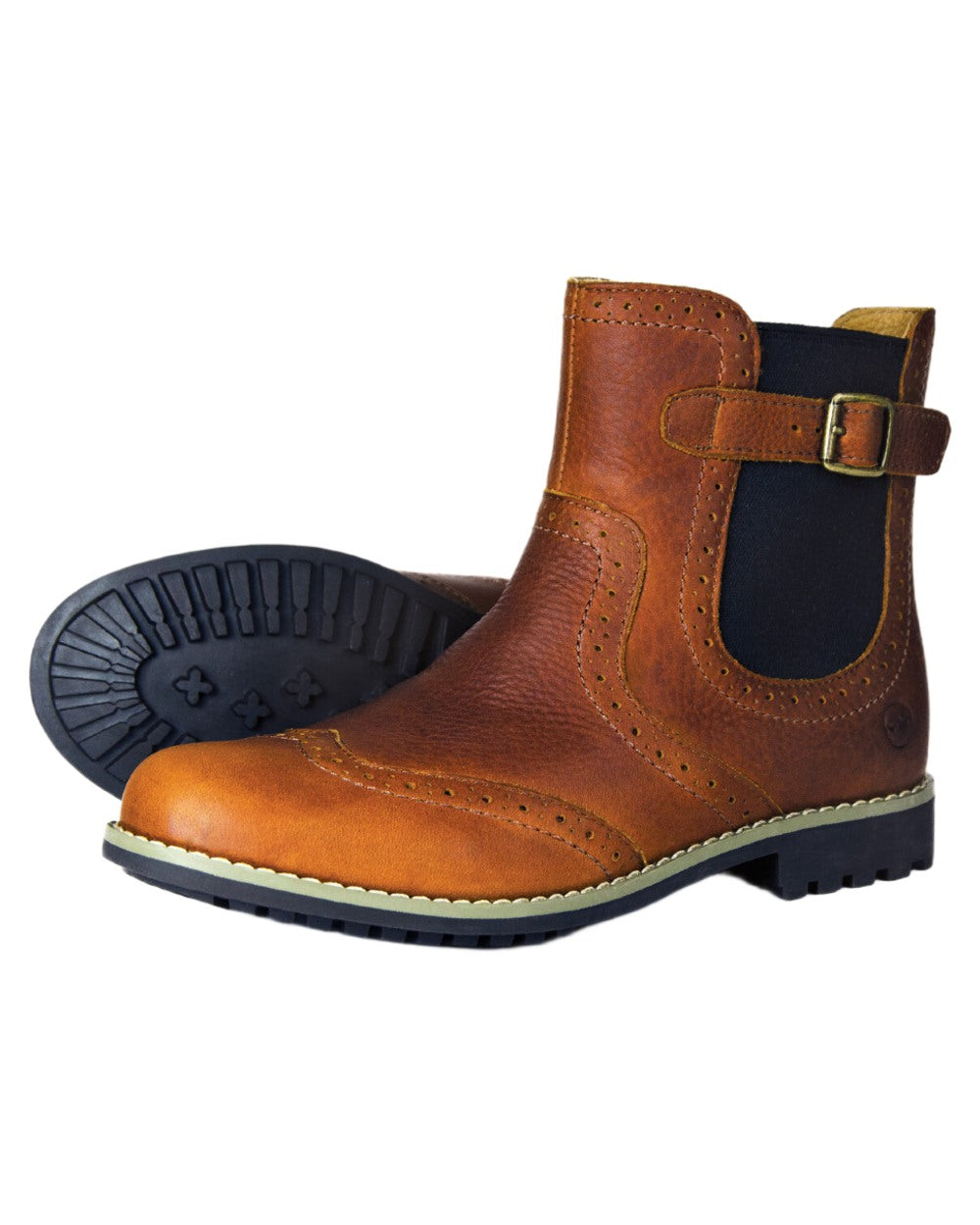 Havana coloured Orca Bay Womens Marlborough Boots on white background 