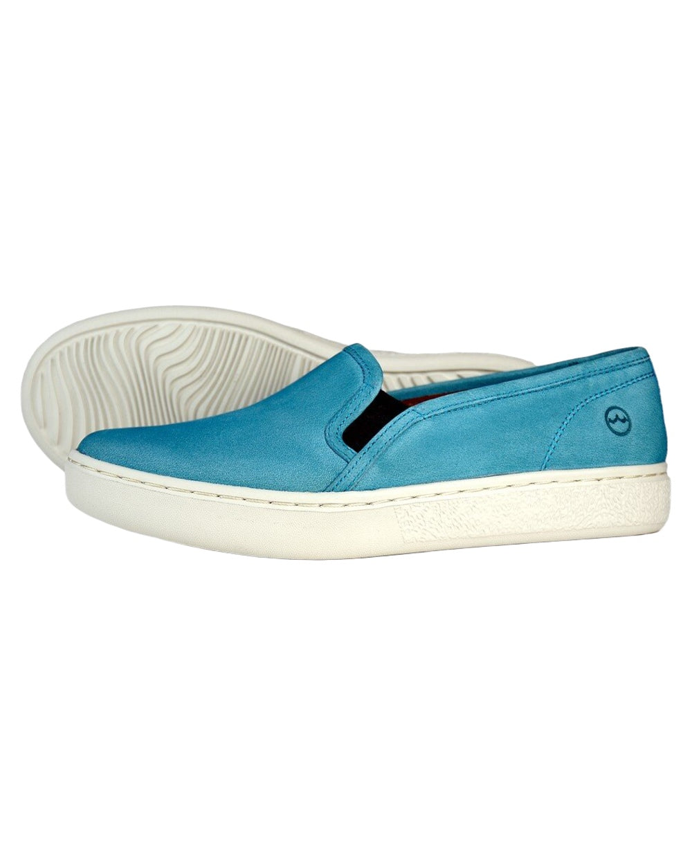 Aqua coloured Orca Bay Womens Marylebone Loafers on white background 