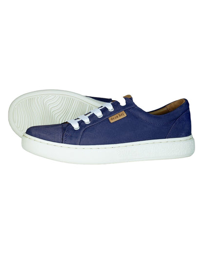 Indigo coloured Orca Bay Womens Mayfair Trainers on white background 