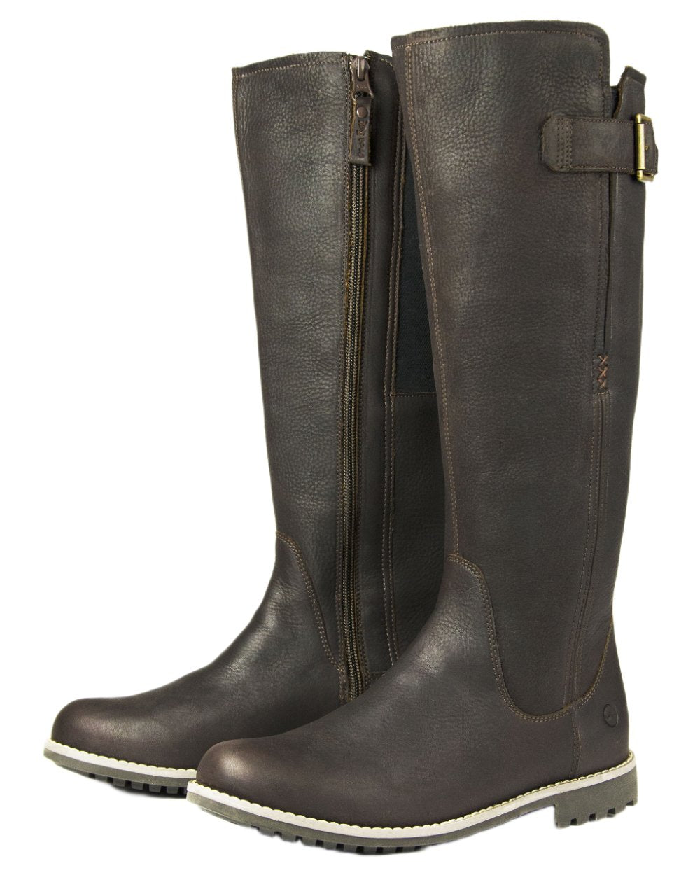 Dark Brown coloured Orca Bay Womens Moreton Boots on white background 