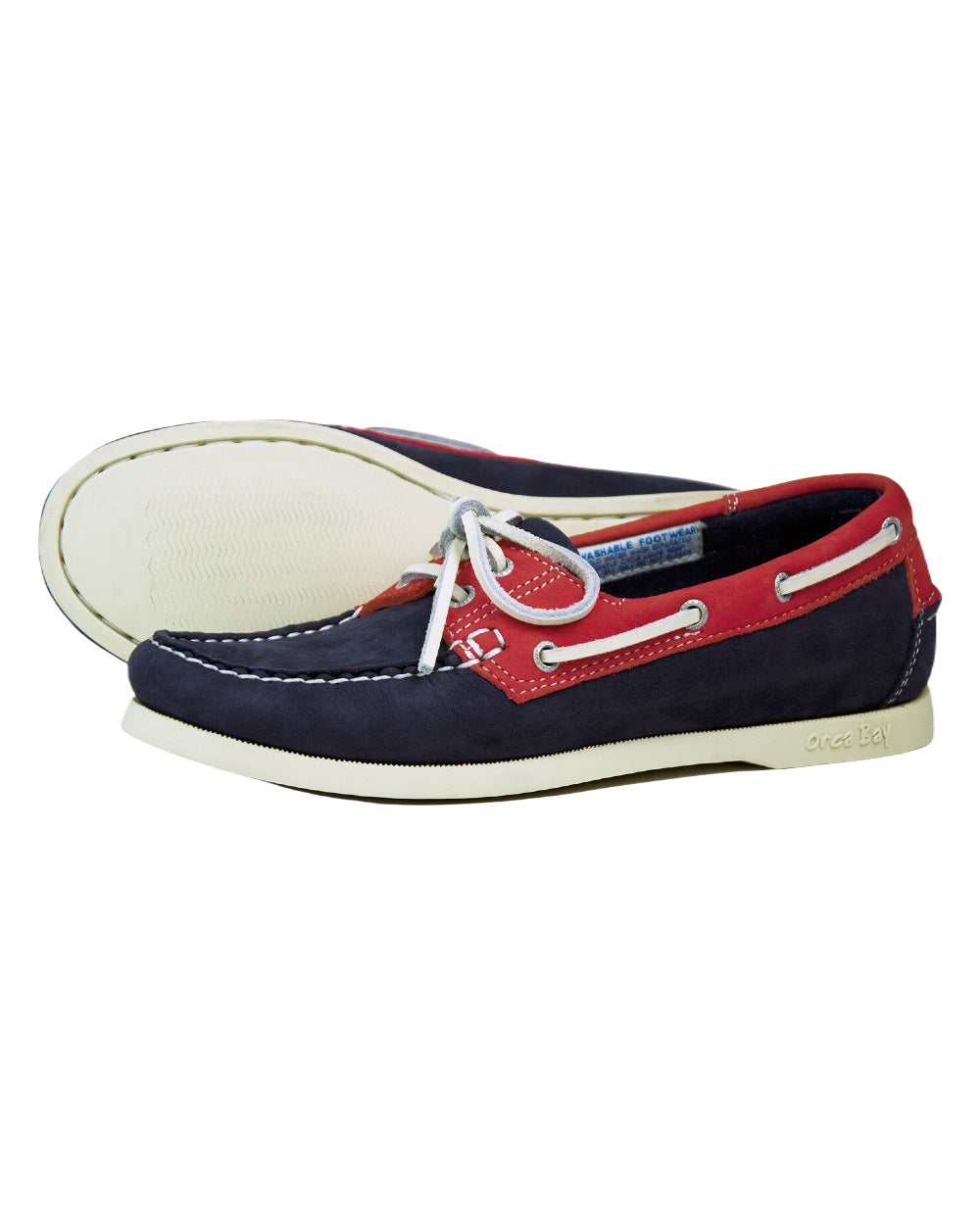 Indigo Berry coloured Orca Bay Womens Sandusky Deck Shoes on white background 