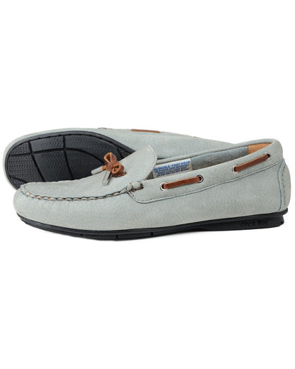 Pale Grey coloured Orca Bay Ballena Womens Loafers on white background 