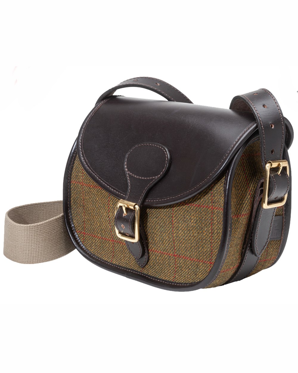 Hambledon Tweed coloured Parker-Hale Cartridge Bag on white background 