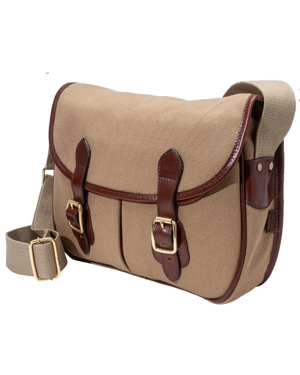 Khaki coloured Parker-Hale Romsey Carryall Bag on white background 