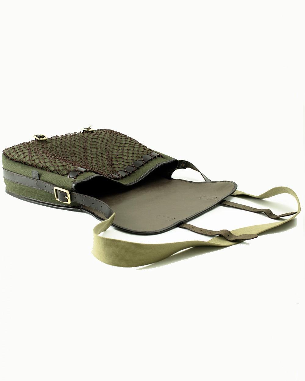 Alton Green coloured Parker-Hale Game Bag on white background 
