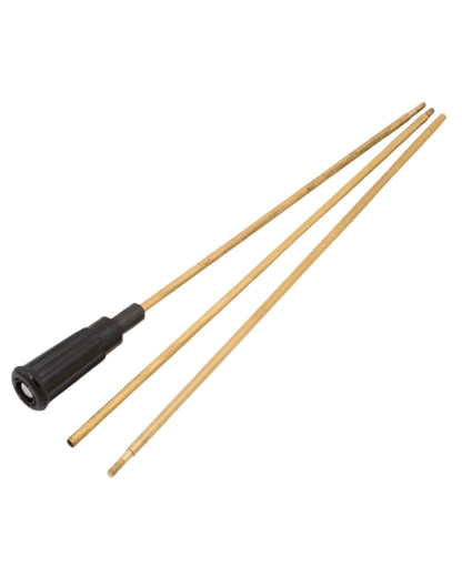 Parker Hale Three Piece Brass Rifle Rod on white background