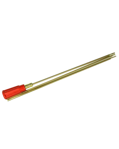 Parker Hale Three Piece Brass Rifle Rod on white background