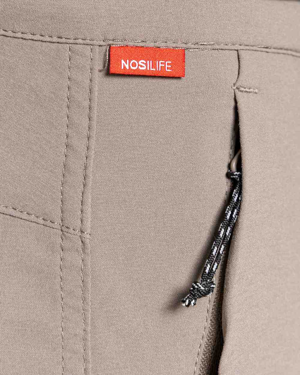 Pebble Coloured Craghoppers Mens NosiLife Pro Active Trousers On A White Background 