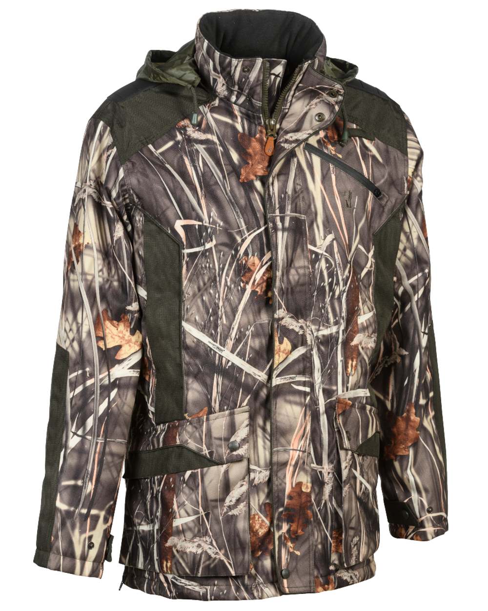 Forest Evo coloured Percussion Brocard Camo Jacket on white background 