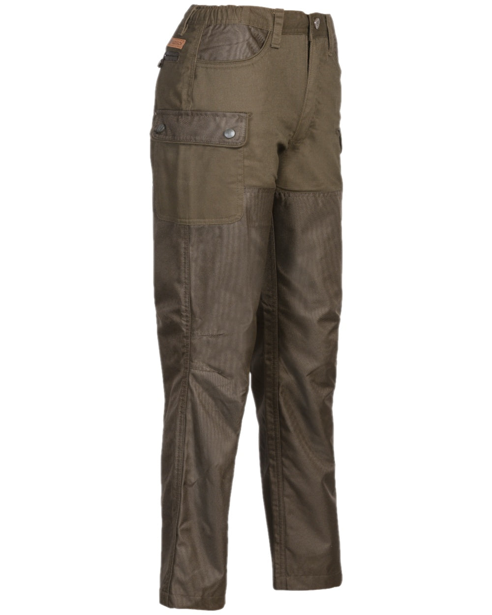 Light Khaki Coloured Percussion Childrens Tradition Bush Trousers on white background 